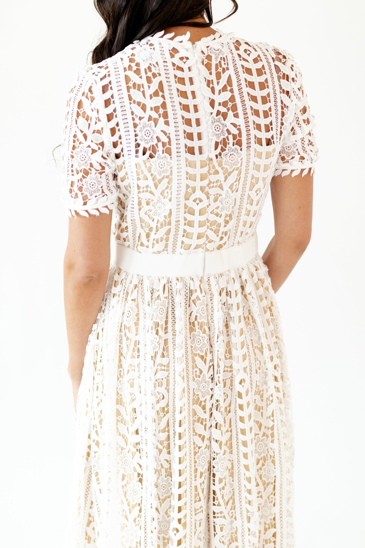 Angelica Lace Midi Dress