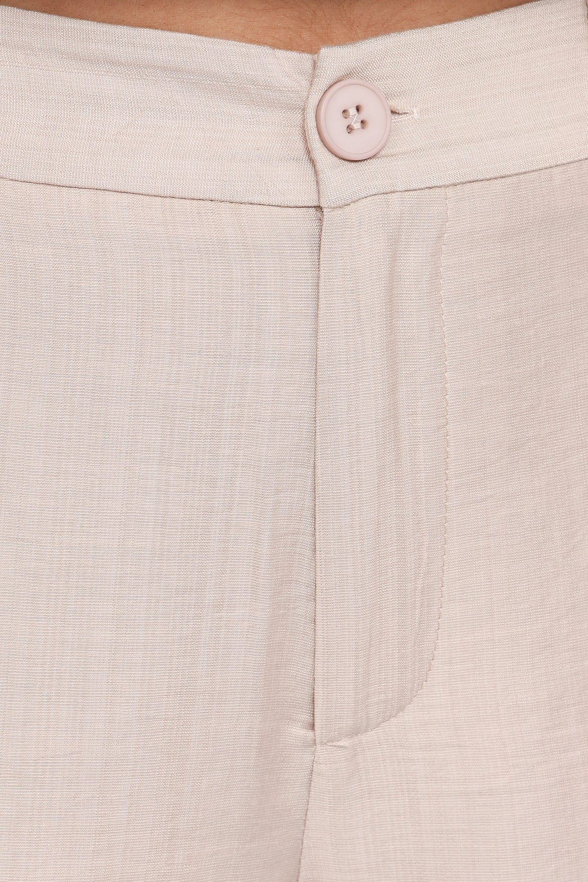 Lauren Wide Leg Pant - Beige