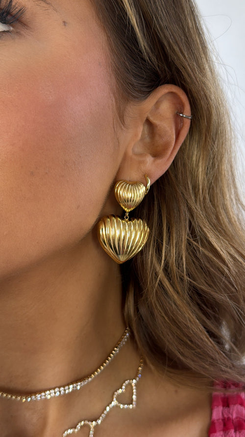 Double Heart Earring