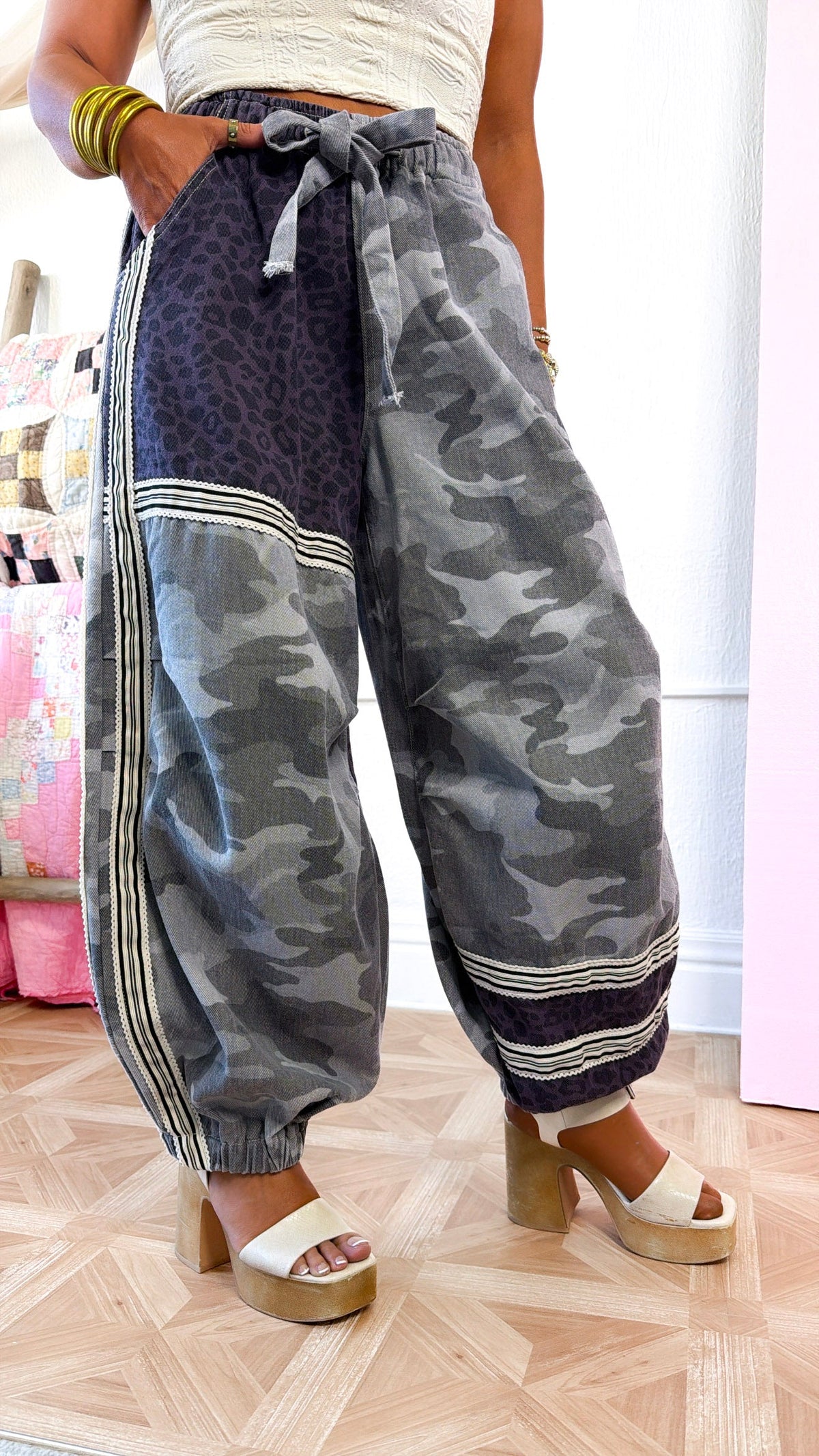 ECB Exclusive: Street Safari Joggers, Grey Camo