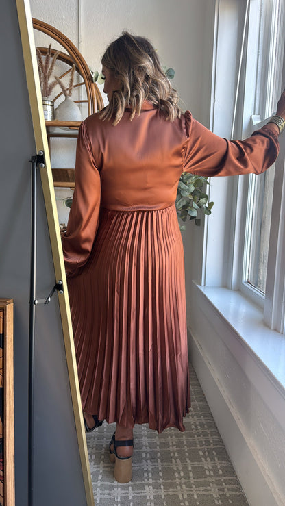 Autumn Grace Maxi Dress, Toffee