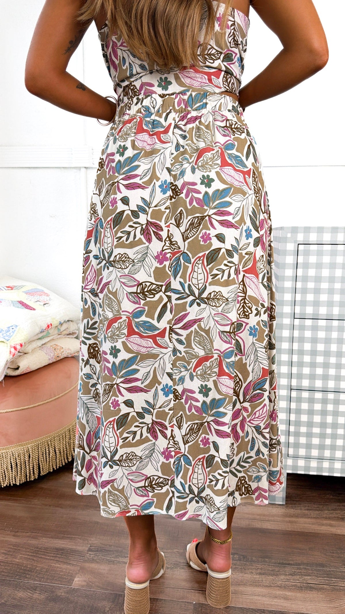 On The Coast Two Piece Set, Ecru Multi