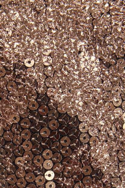 Embellished Straight-Neck Maxi Dress in Black Gold Foil