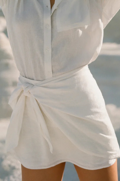 Lorna Linen Mini Skirt