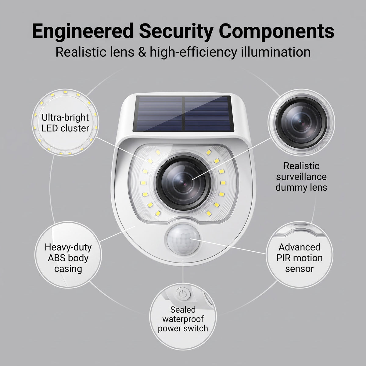 🔥 50% OFF – Solar-Powered Security Camera Light for Outdoor Protection