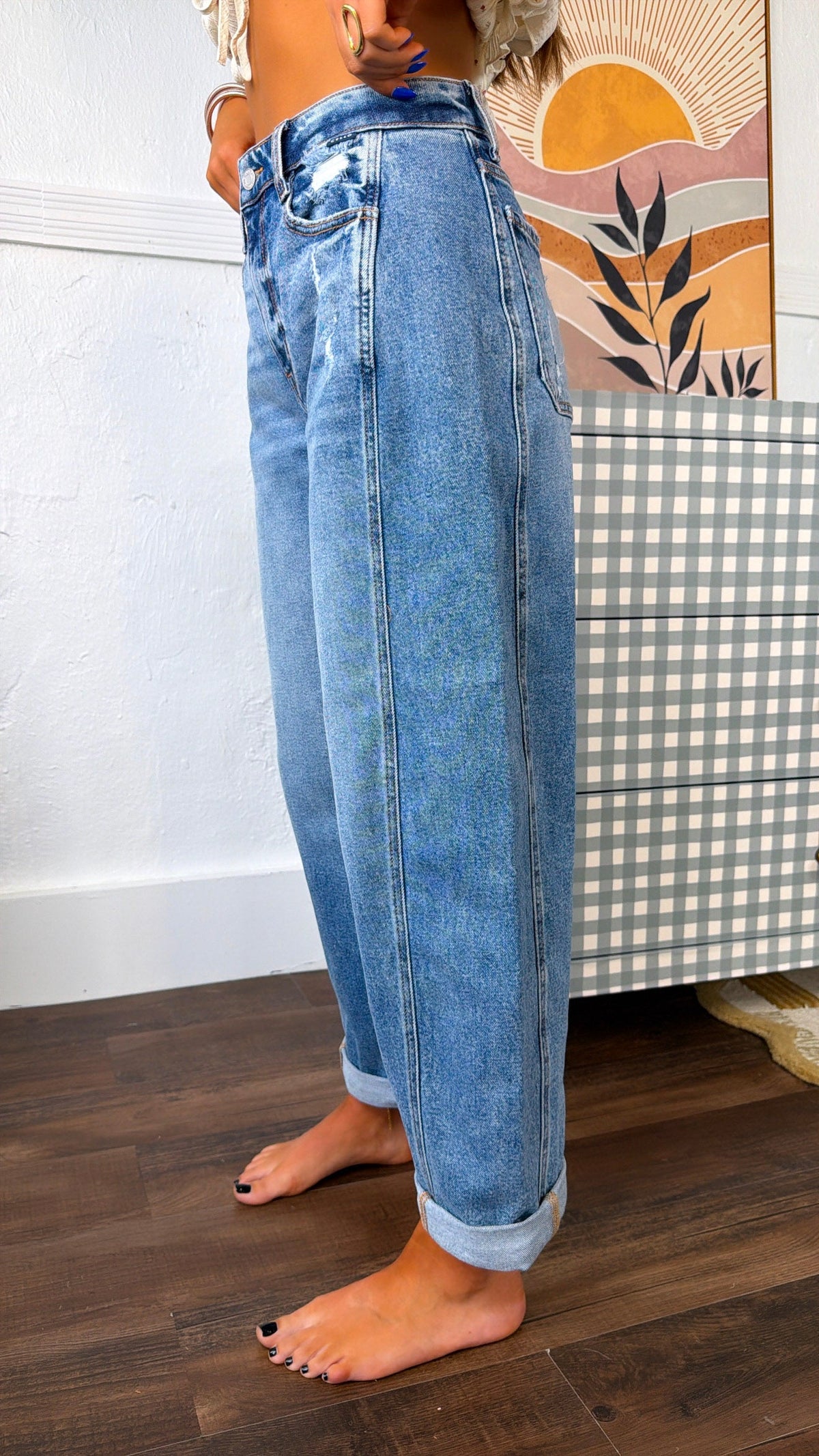 City Sculpt Barrel Jean, Medium