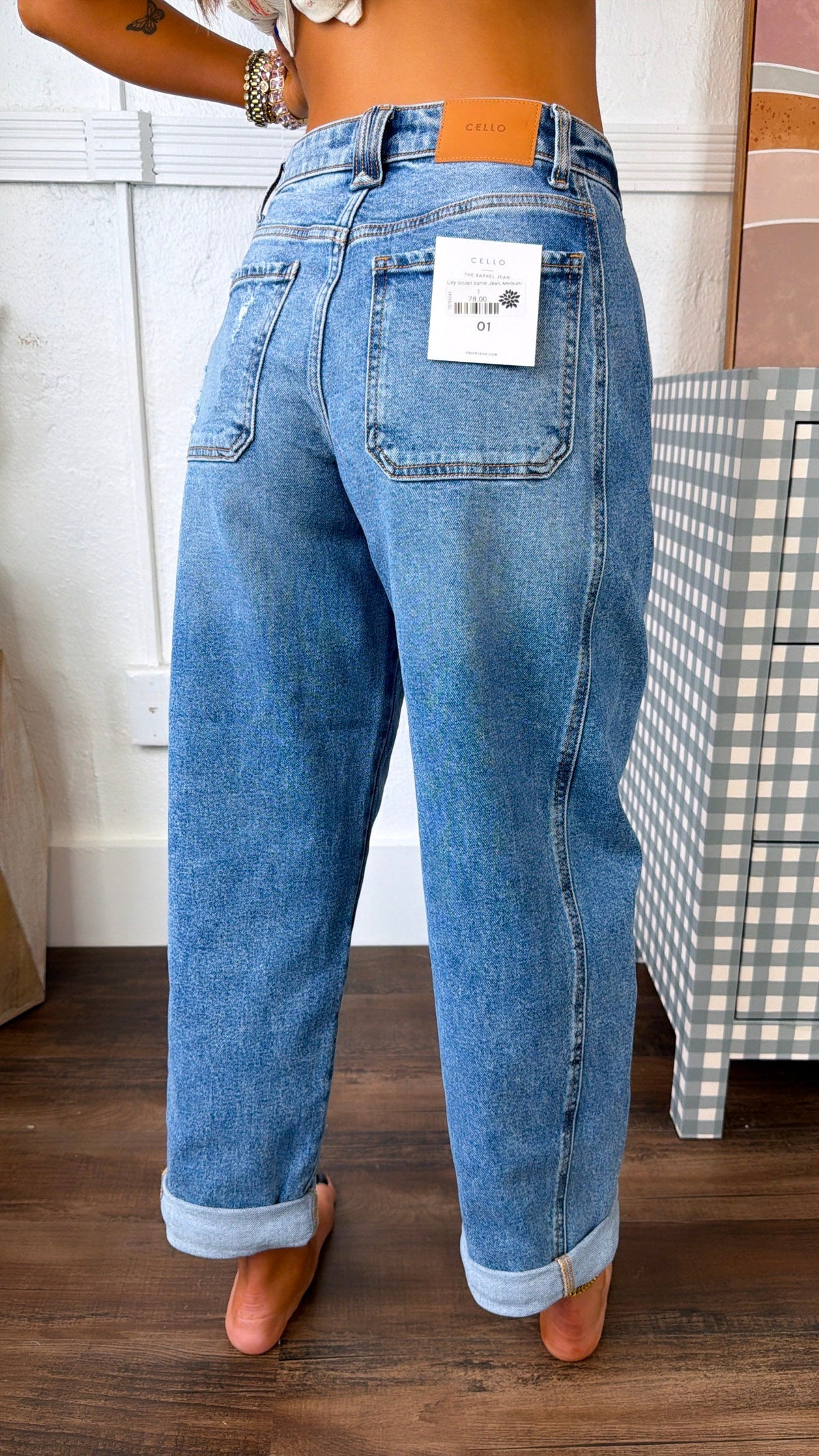 City Sculpt Barrel Jean, Medium