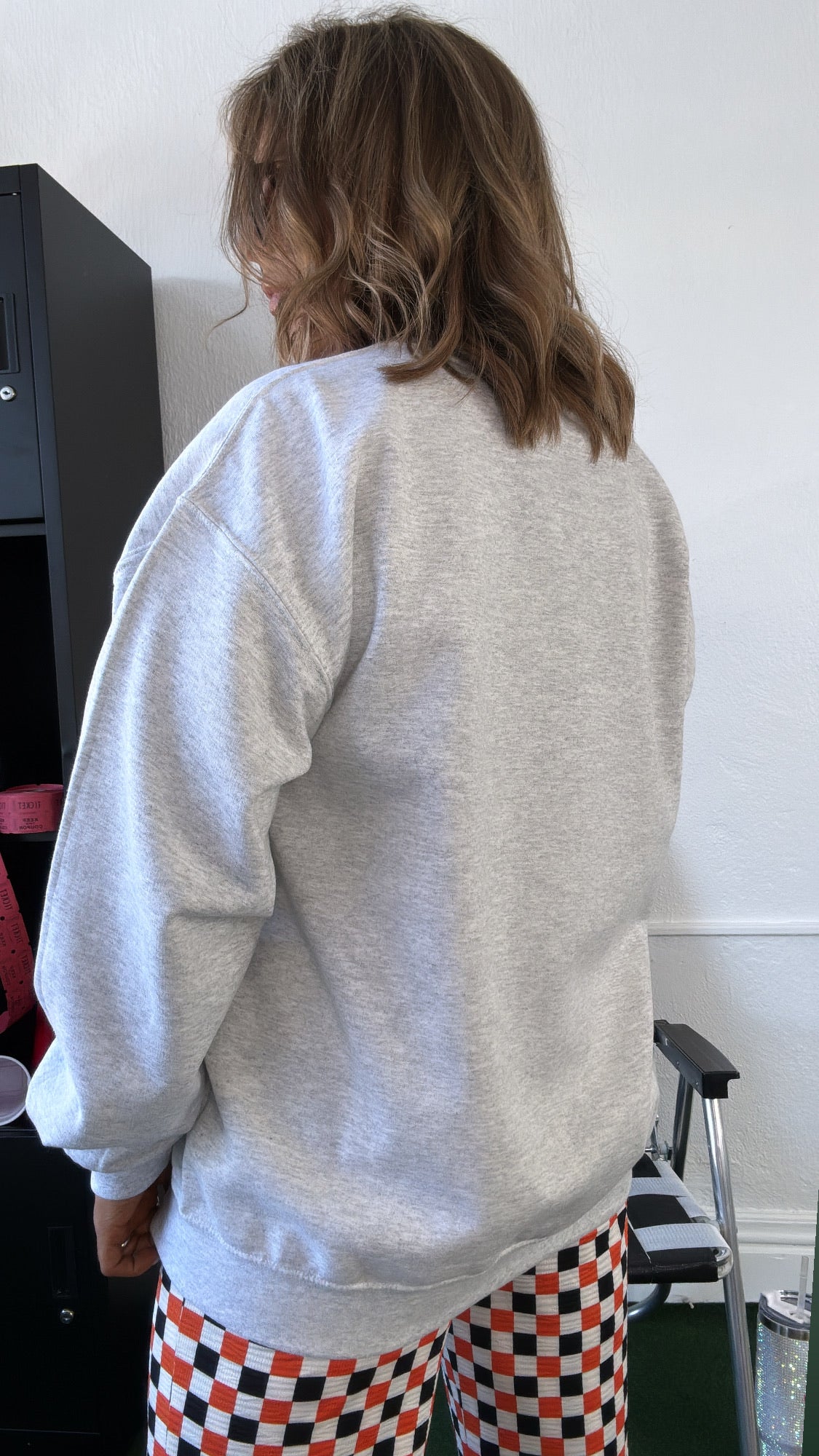 90's Cincinnati Football Oversized Sweatshirt, Grey