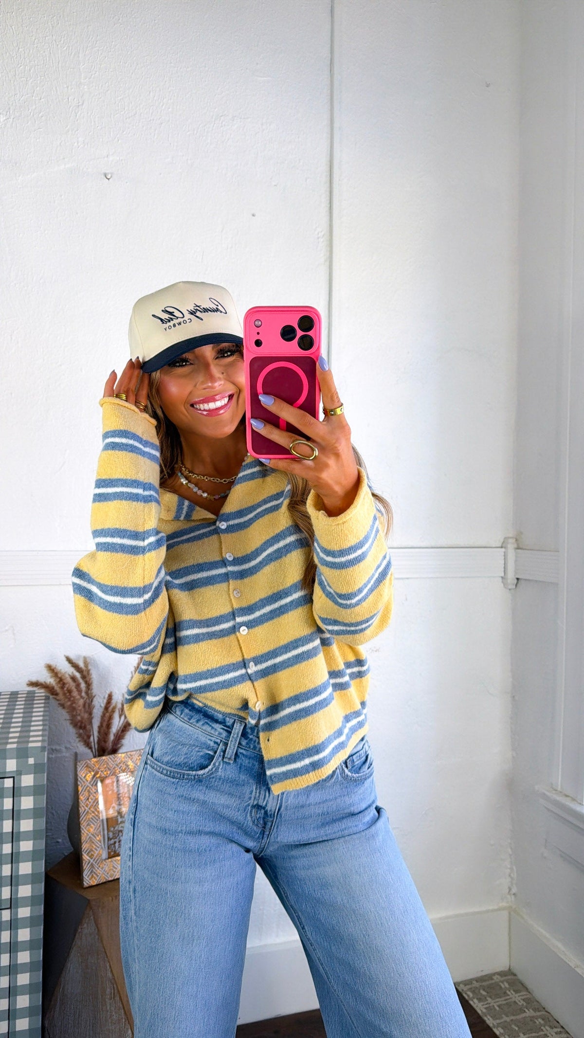 Multi Striped Button Down, Honey
