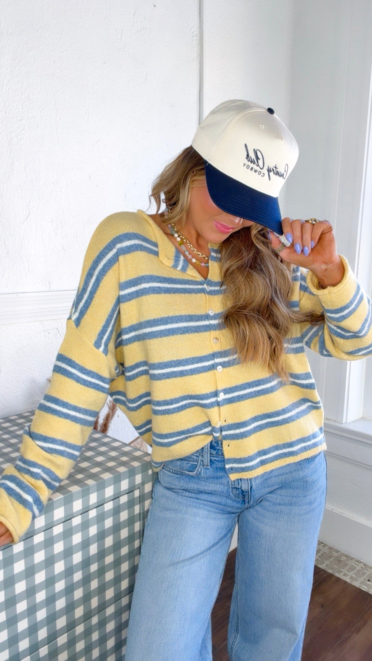 Multi Striped Button Down, Honey