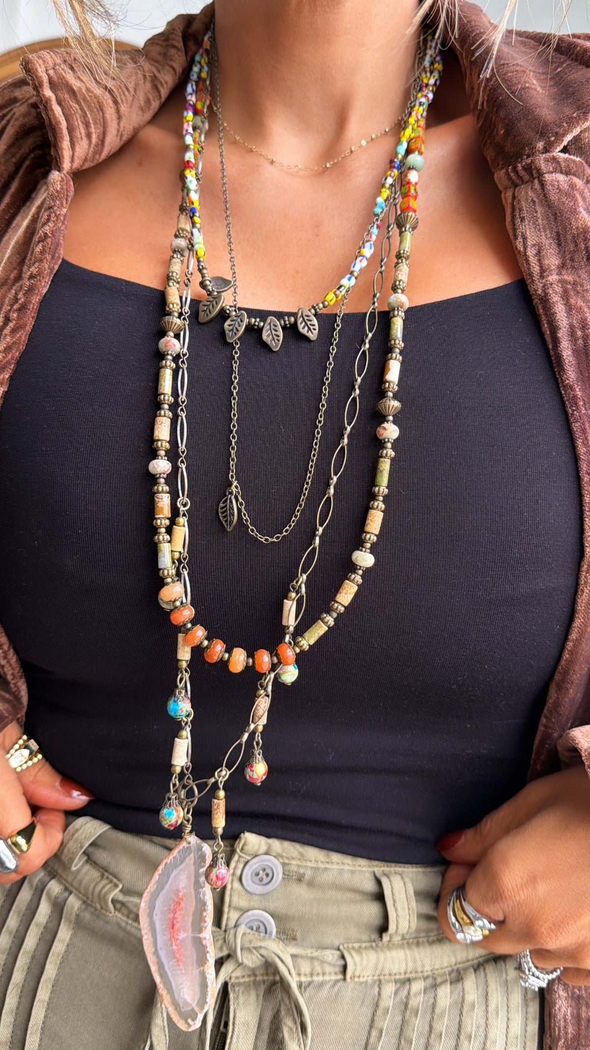 Cinderville Necklace, Multi
