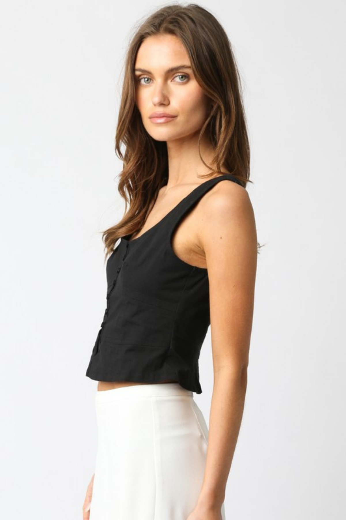 Winnie Button Top