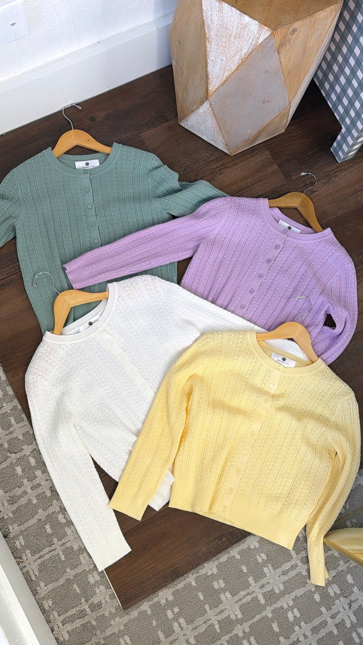 Bloomsbury Knit Cadigan, Pastel Yellow