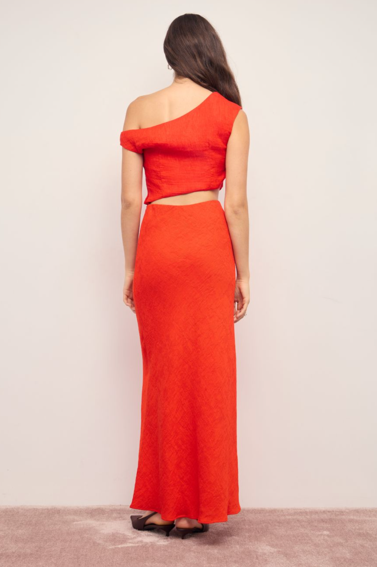 Selma Textured Bias Skirt