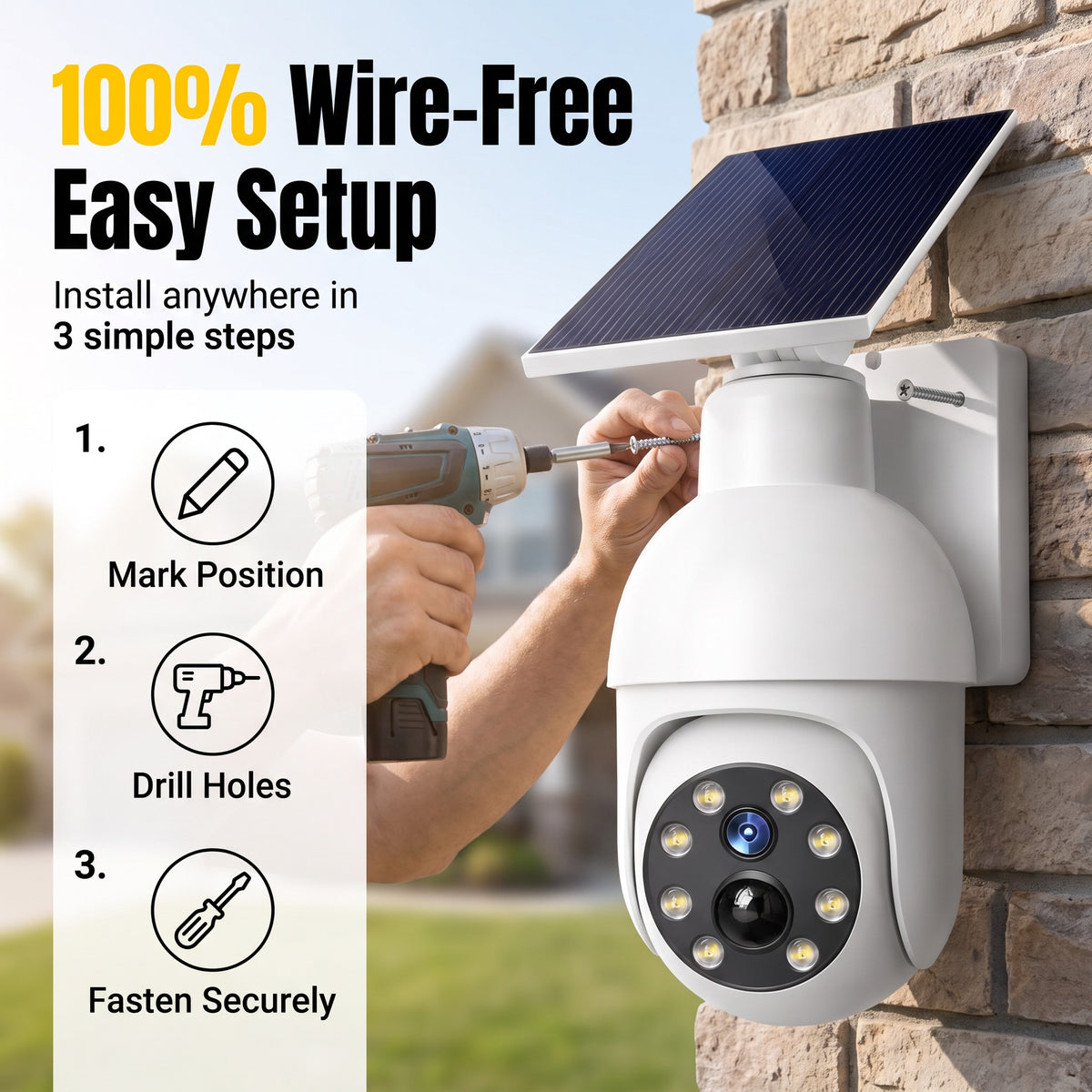 🔥 50% OFF – Solar-Powered Security Camera Light for Outdoor Protection
