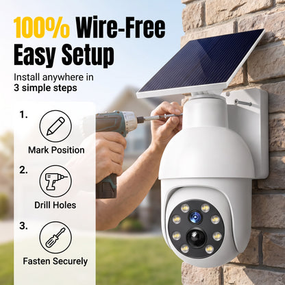 🔥 50% OFF – Solar-Powered Security Camera Light for Outdoor Protection