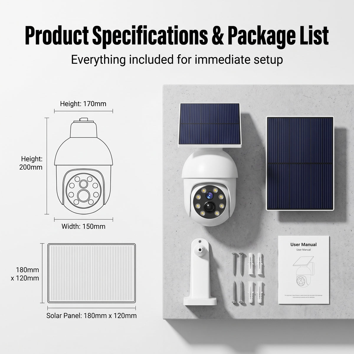 🔥 50% OFF – Solar-Powered Security Camera Light for Outdoor Protection