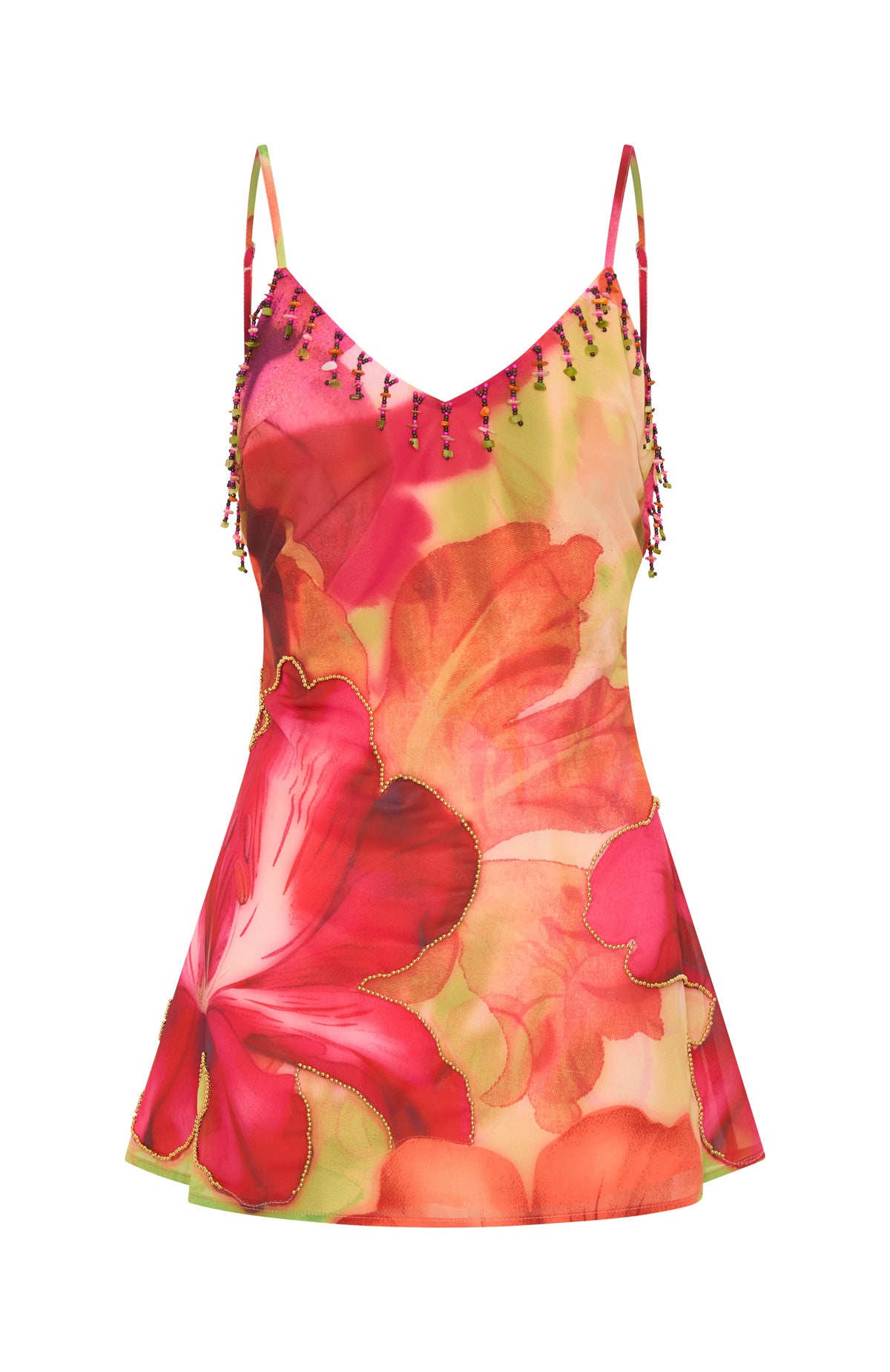 Roman Holiday Mini Dress Tropical Bloom