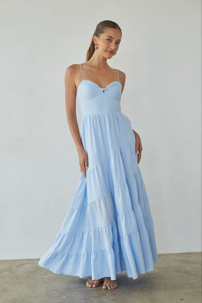 Donna Twist Front Maxi Dress