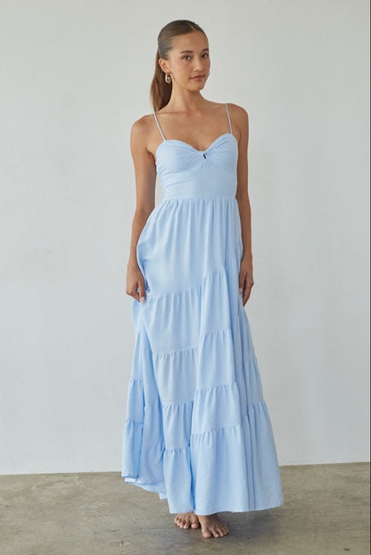 Donna Twist Front Maxi Dress