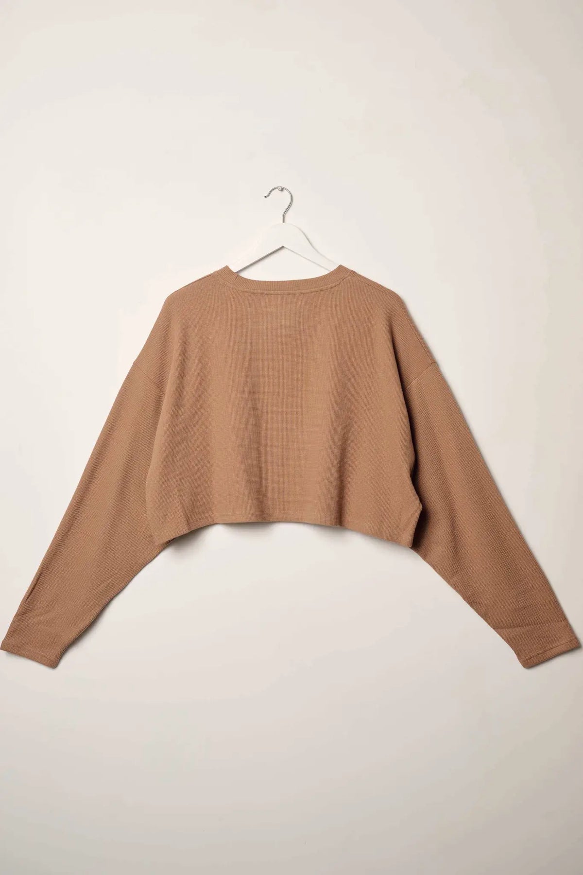 Saddle Up & Ride Cropped Thermal Graphic Top