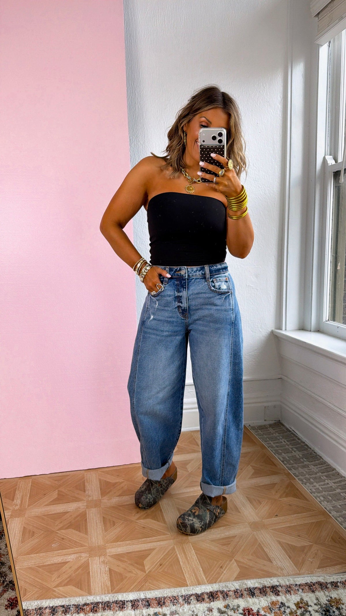 City Sculpt Barrel Jean, Medium