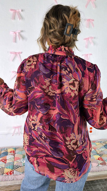 Blackberry Ember Blouse, Purple