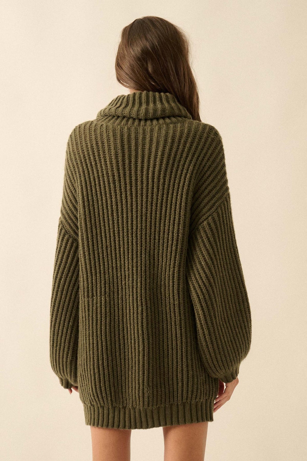 Cozy Up Chunky Knit Oversize Cowl-Neck Sweater