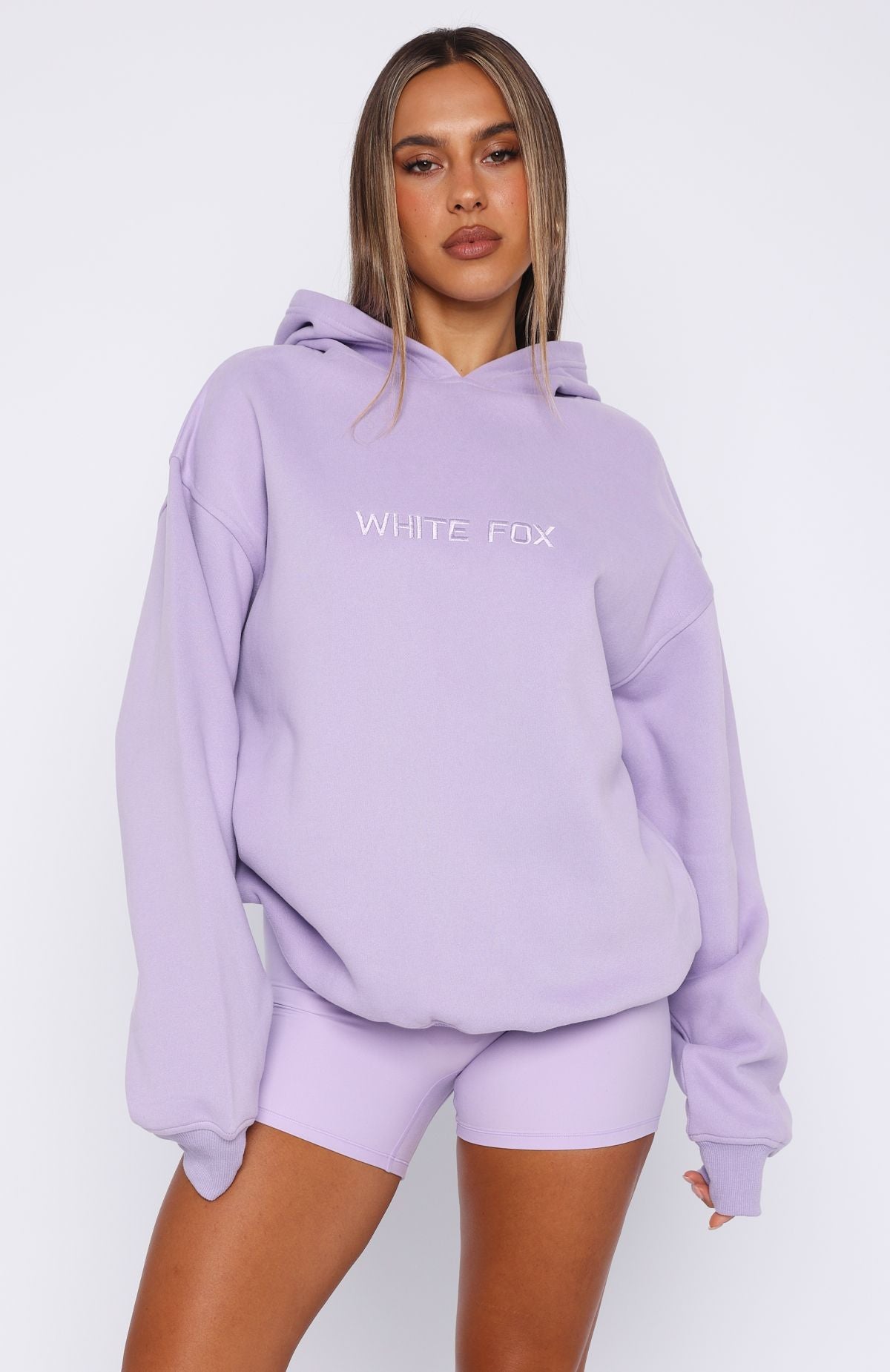 Stay Lifted Oversized Hoodie Lavender