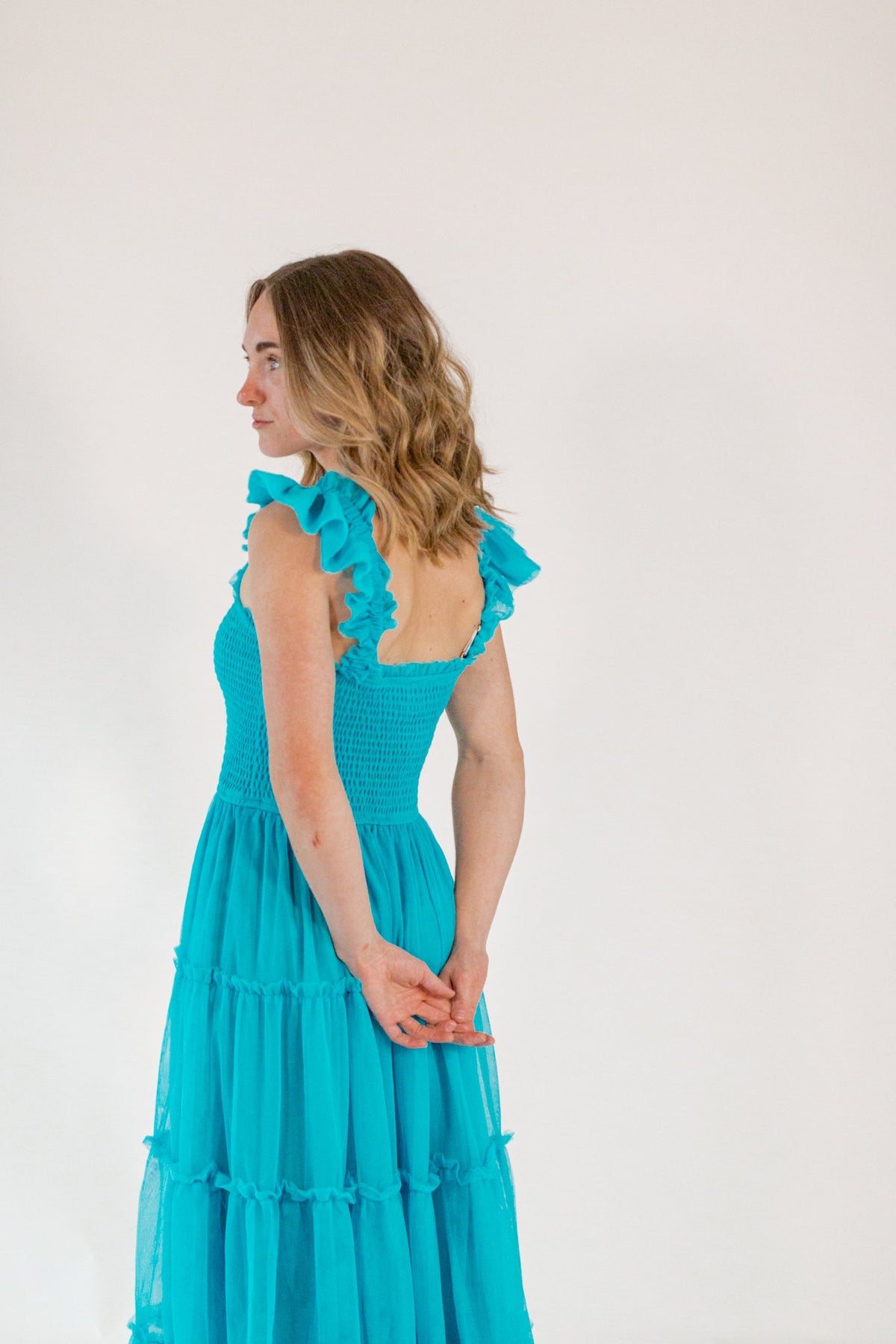 Carmie Tulle Maxi・Turquoise