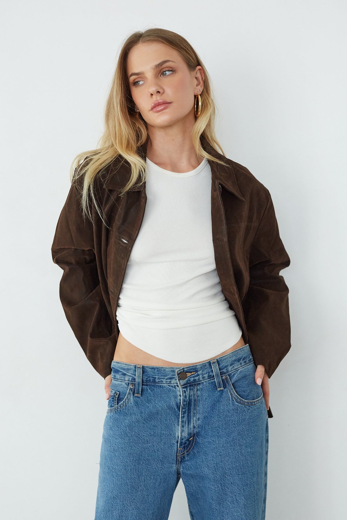 Katniss Oversized Suede Jacket