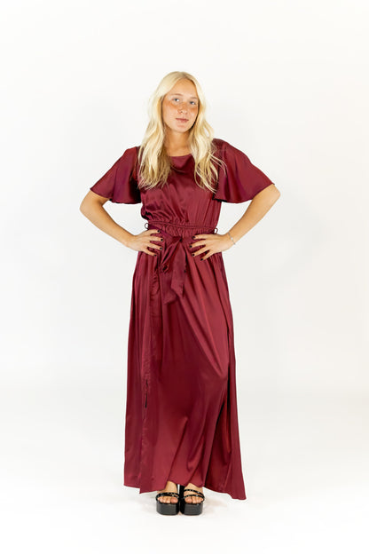 Vince Tie Waist Maxi Dress
