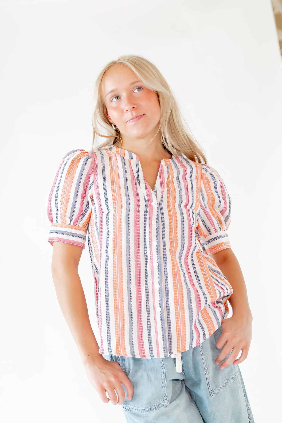 Harrigan Striped Button Up