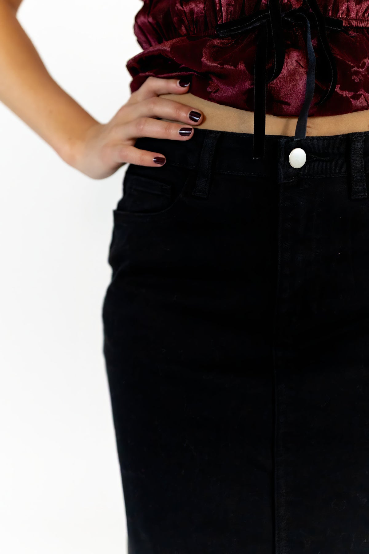 Bella Denim Midi Skirt