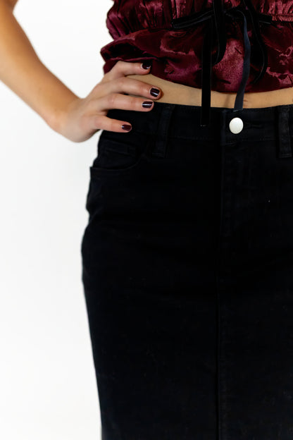 Bella Denim Midi Skirt