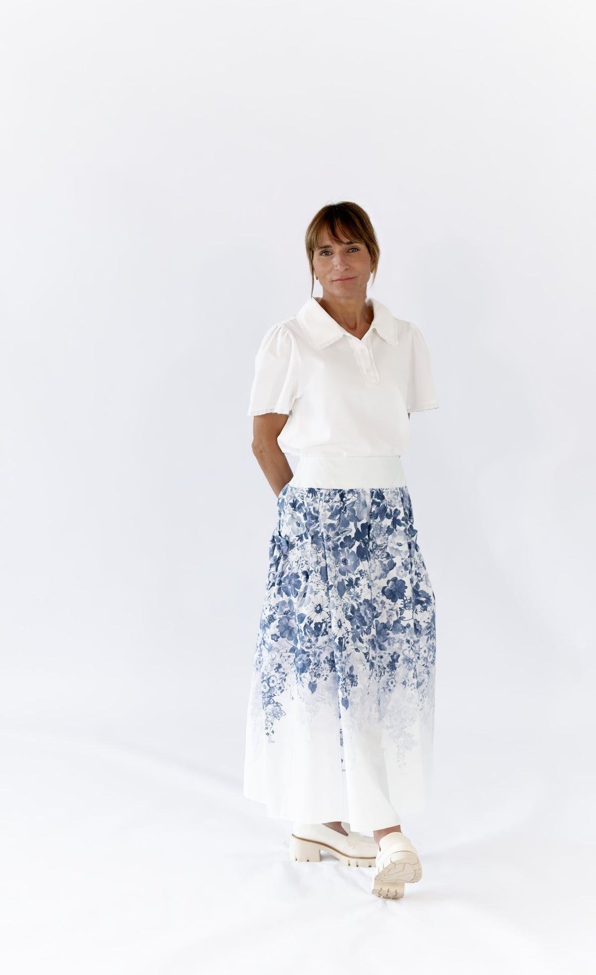 Samantha Floral Midi Skirt