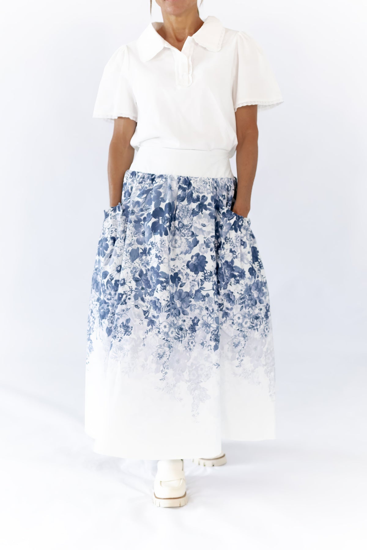 Samantha Floral Midi Skirt