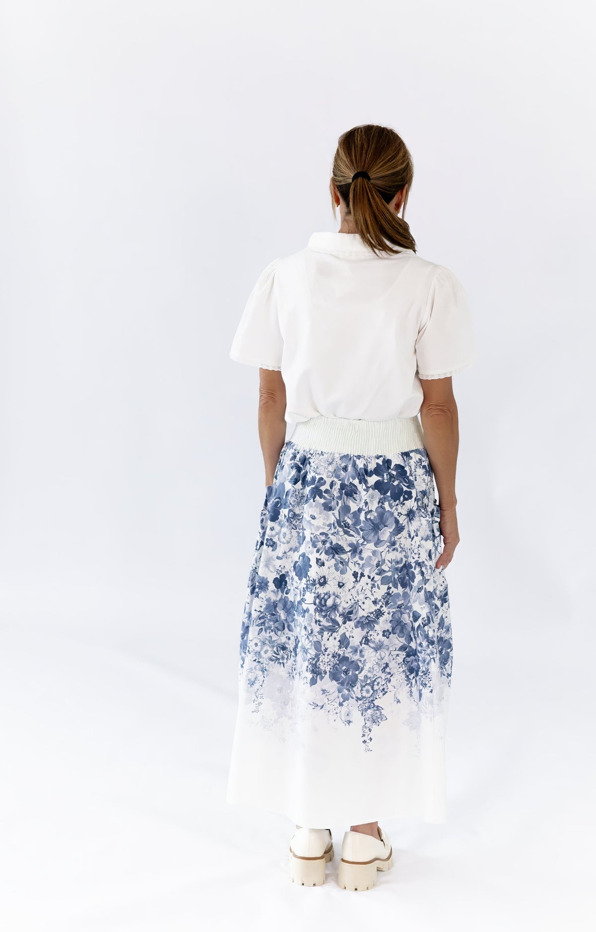 Samantha Floral Midi Skirt