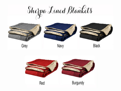 Alpha Epsilon Pi Sherpa Lined Blanket