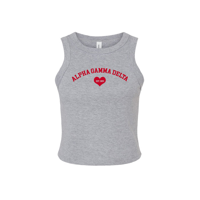 Alpha Gamma Delta Cropped Tank Top