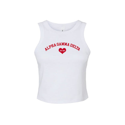 Alpha Gamma Delta Cropped Tank Top