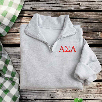 Alpha Sigma Alpha Qzip Sweatshirt