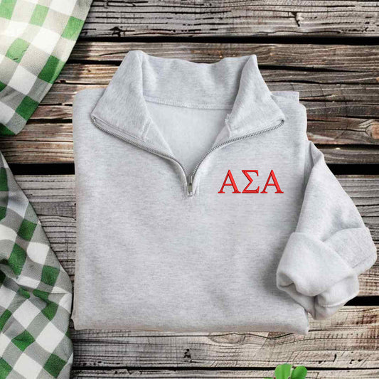 Alpha Sigma Alpha Qzip Sweatshirt