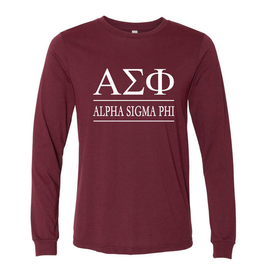Alpha Sigma Phi Long Sleeve Tee