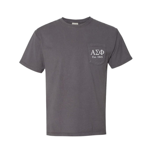 Alpha Sigma Phi Short Sleeve Pocket Tee