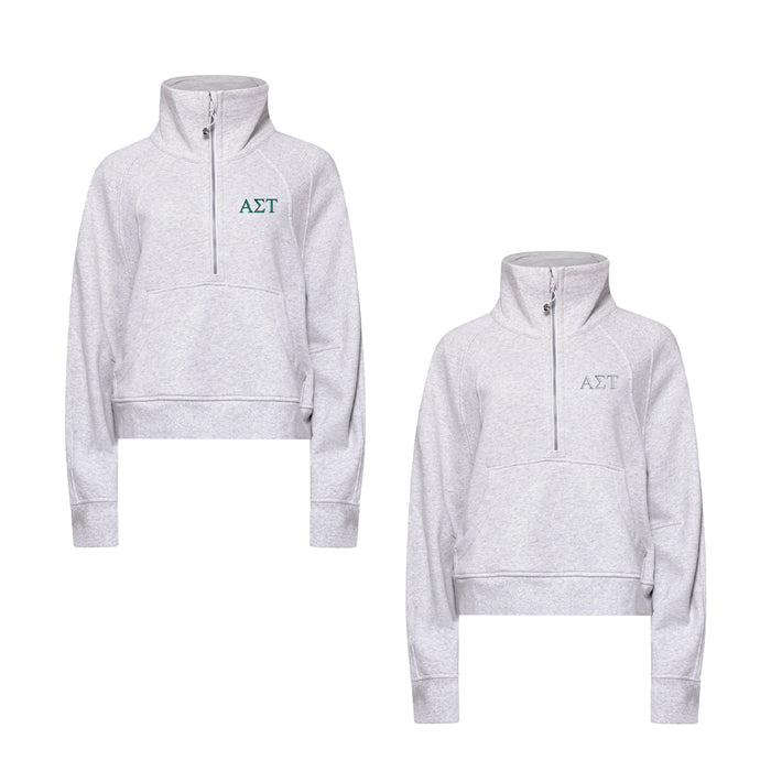 Alpha Sigma Tau lululemon Scuba Oversized Funnel-Neck Half Zip