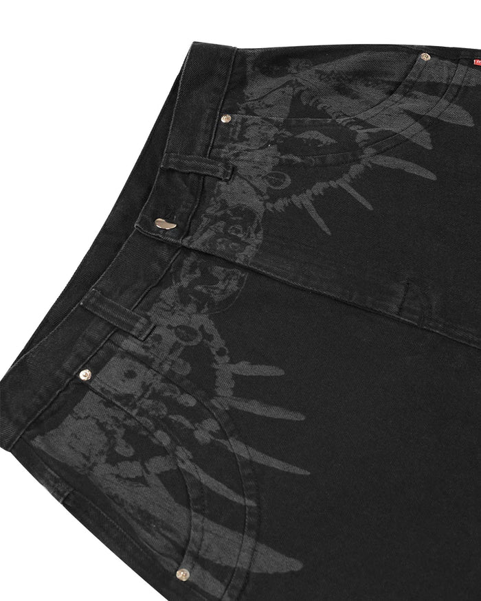 BERMUDA JEANS CURVALÍNEA CINTO TRIBAL - Four Street