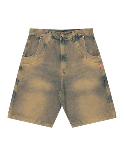 BERMUDA JEANS CURVALÍNEA DOUBLE HAND MARROM - Four Street
