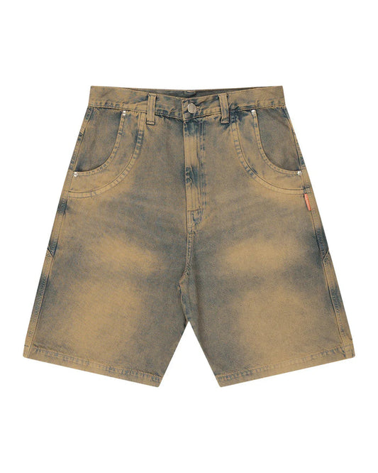BERMUDA JEANS CURVALÍNEA DOUBLE HAND MARROM - Four Street
