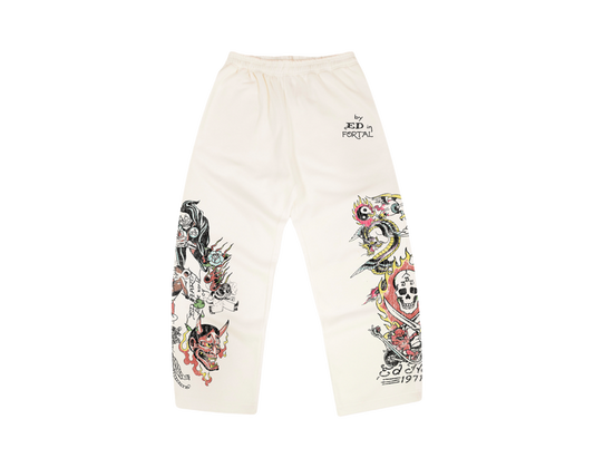Calça Moletom Off White "Fortal" Ed Hardy x Matuê